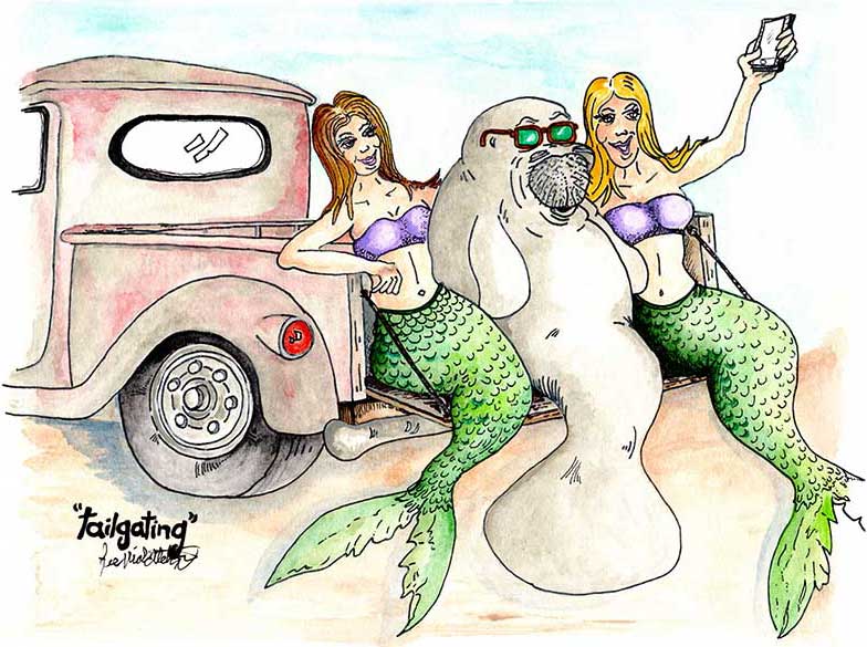 Tailgating Mermaids & Manatees